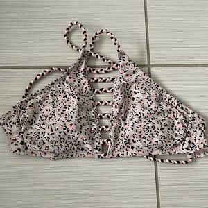 Leopard print bikini top